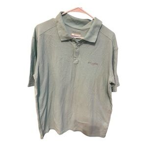 Columbia Green Polo Shirt Casual Knit
